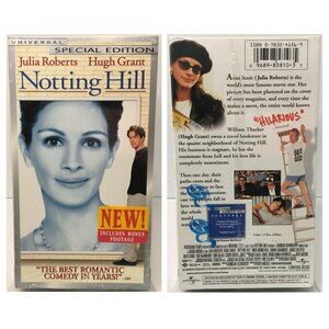 Notting Hill VHS Sealed 2000 Special Edition Universal Julia Roberts Hugh Grant